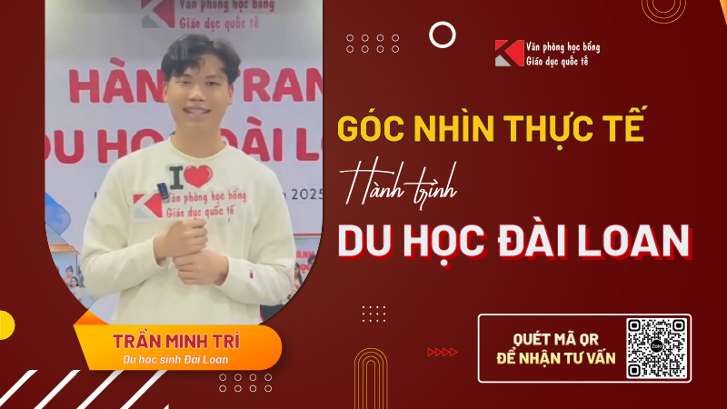 Minh Trí và hành trình chạm tay vào giấc mơ du học Đài Loan: Khi mọi thứ bắt đầu từ một khóa học